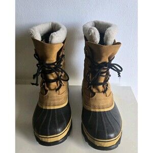 Vintage sorel caribou kaufman wool lined Waterproof Men's boots Size 10